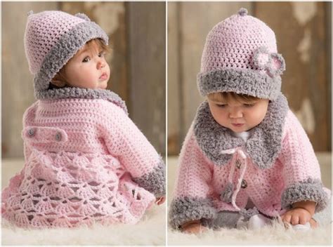 Lovely Modern Baby Set With Sweater Crochet Free Pattern Crochet Baby