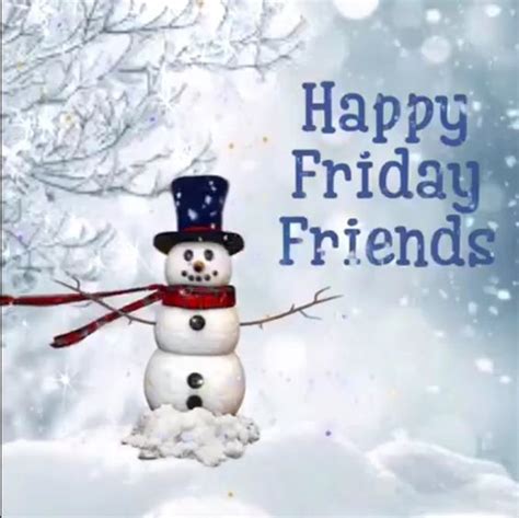 Winter Happy Friday Friends Quote Good Morning Christmas Its Friday