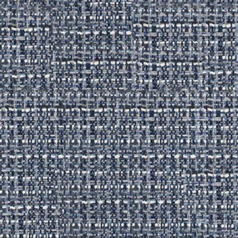 Fabric Designer Mcm Mid Century Modern Navy Blue Grey Woven Tweed