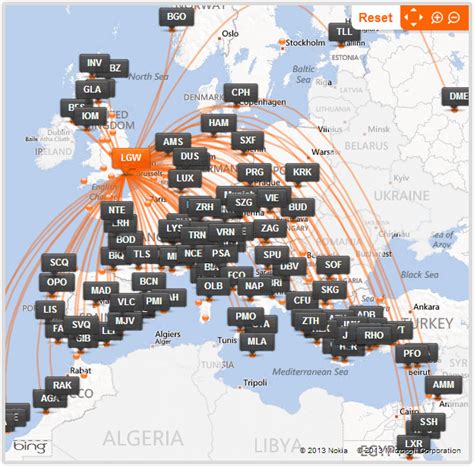 Fernsehen Boden Gemeinden Easyjet Route Map Europe Bl D Agentur Geldbetrag