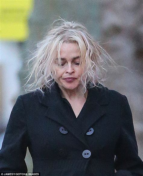 Helena Bonham Carter Flaunts New Bleached Locks In London Daily Mail