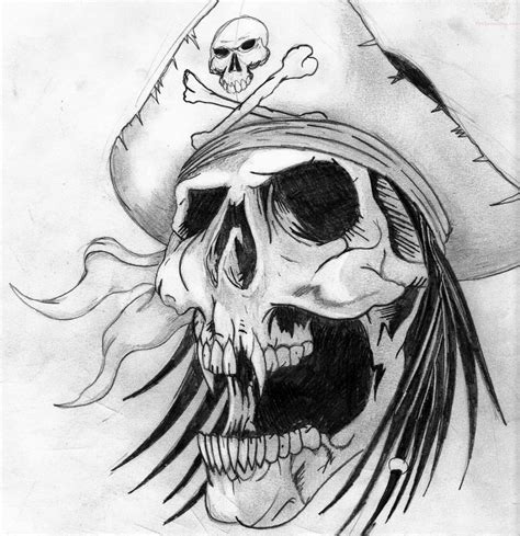 Pirate Skull Tattoo Images Designs