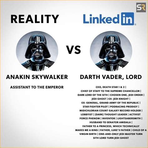Darth Vader Linkedin Blank Template Imgflip