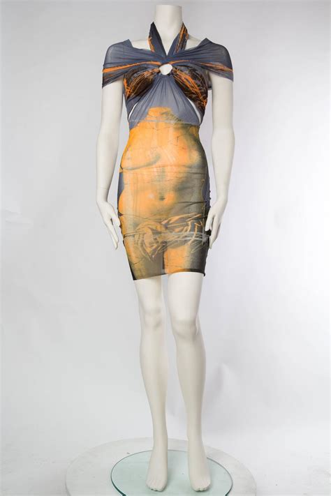 Jean Paul Gaultier Nude Venus Sheer Godess Dress For Sale At Stdibs