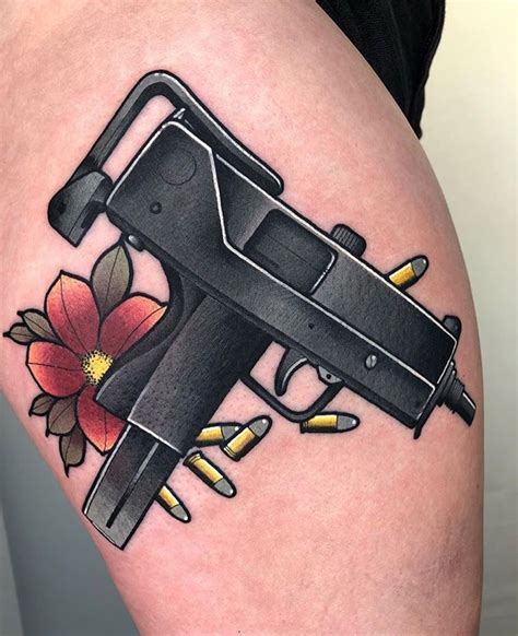 Traditional Gun Tattoo Designs Tattoos Gallery