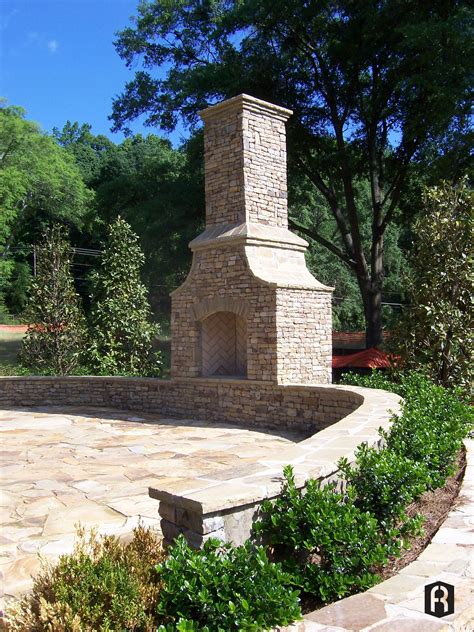 Outdoor Fireplace Kit With Arched Front Opening Legends Stone
