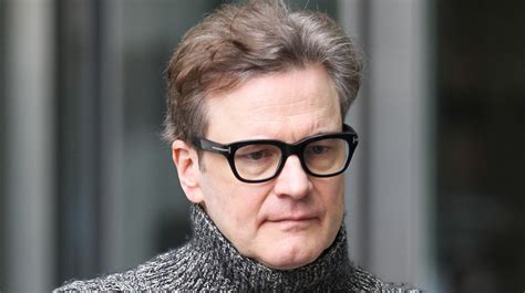 Colin Firth Dons Grey Knitted Sweater While Filming Love Actually For Comic Relief Colin