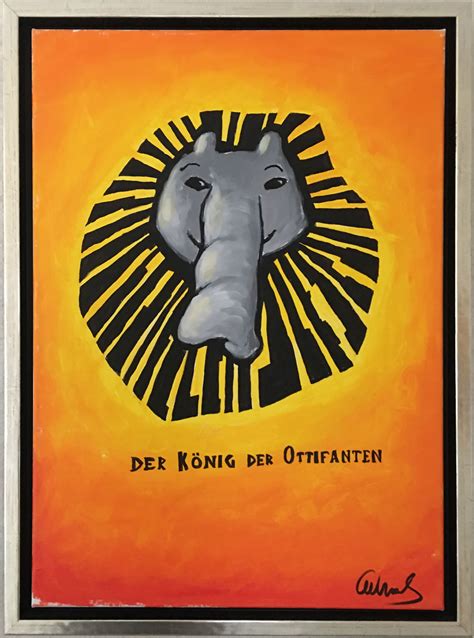 He became famous in the 1970s and 1980s in germany with his shows, books and films. Der König der Ottifanten - Gemälde von Otto Waalkes ...