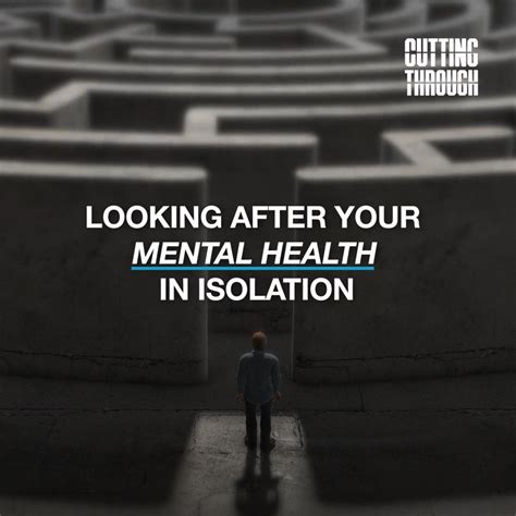 Looking After Your Mental Health In Isolation Many People Will Be Battling With Their Mental