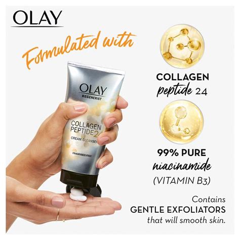 Buy Olay Regenerist Collagen Peptide 24 Cream Cleanser 150ml Online At