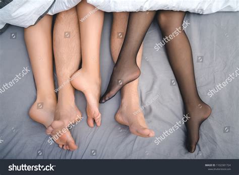 Threesome In Bed Stock Photos Images Photography Shutterstock