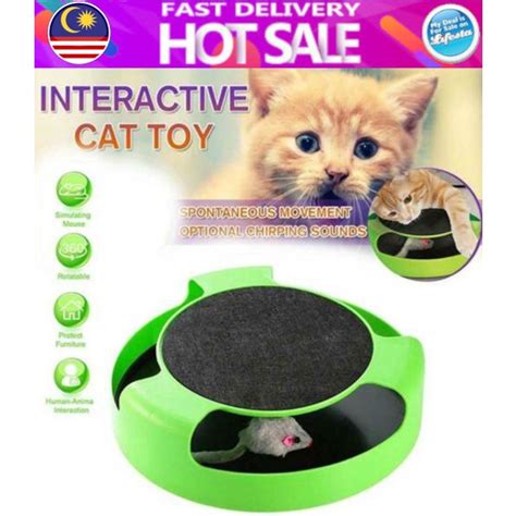 Lifesta Cat Catch The Mouse Moving Toy Pet Kitten Interactive Plush