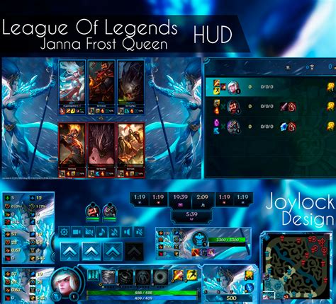 League Of Legends Hud Janna Frost Queen By Joylockdesigner On Deviantart