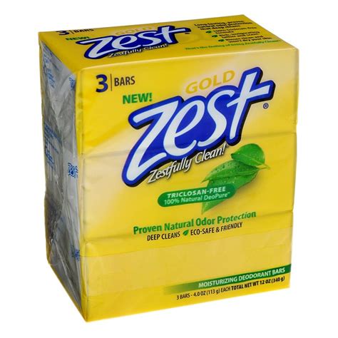 Zest Gold 3 Bar Soap Shop Cleansers And Soaps At H E B