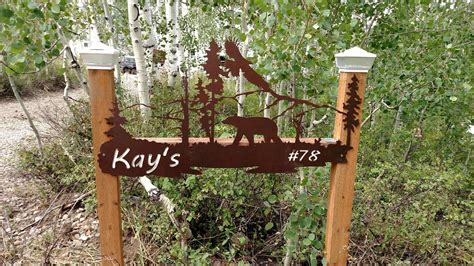 View page 1 in our custom cabins gallery! Custom Made Cabin Sign by Metal Works Store | CustomMade.com