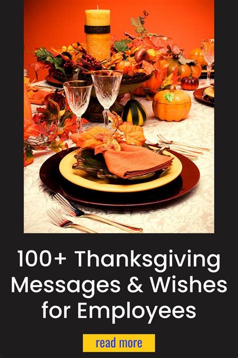 The 100 Best Thanksgiving Messages To Employees Printable Download