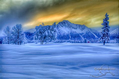 Snow Hdr Alaska Photography Зима