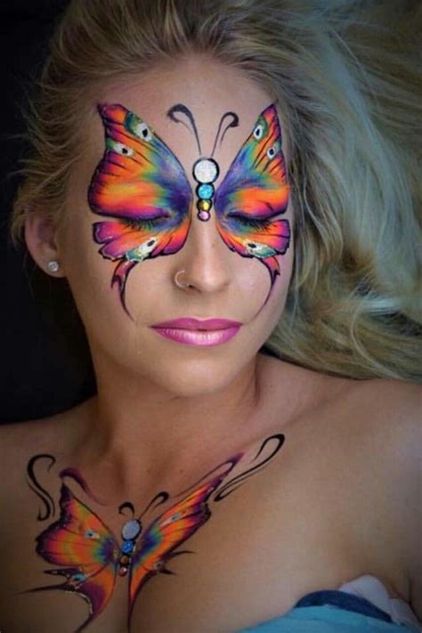 Pin By Alanna Woodfin On Butterflies Face Painting Butterfly Face