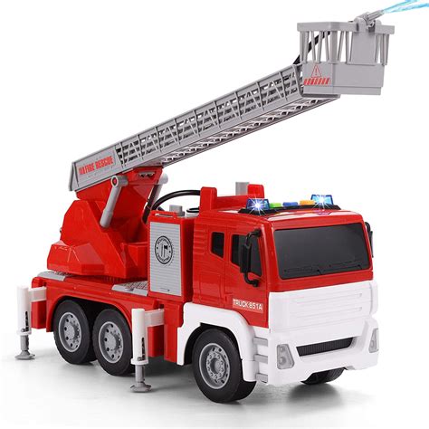 Joyx 125 Fire Truck Toy Jumbo Friction Powered Fire Engine Truck With