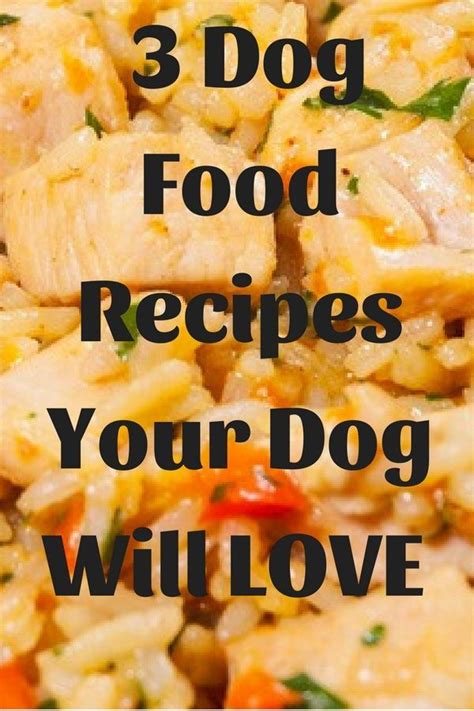 Your dog will love these easy vet approved homemade dog food recipes. Pin on Homemade dog food