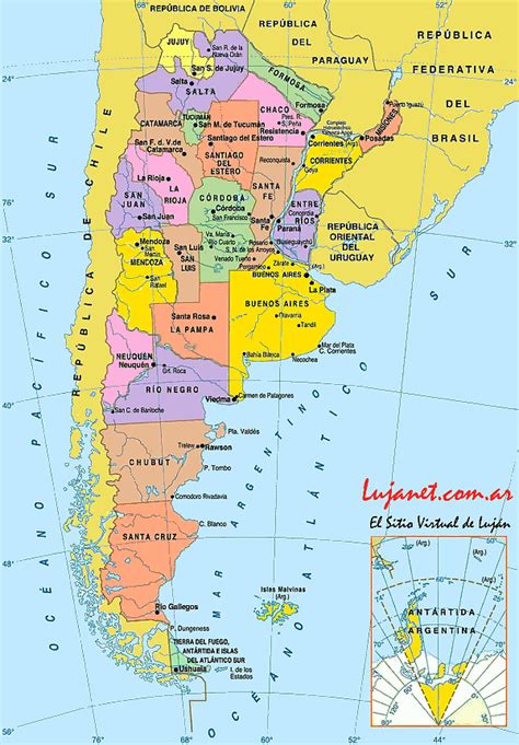 Mapa De L Republica Argentina