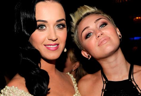 Miley Cyrus Claims Katy Perrys Song I Kissed A Girl Is About Her
