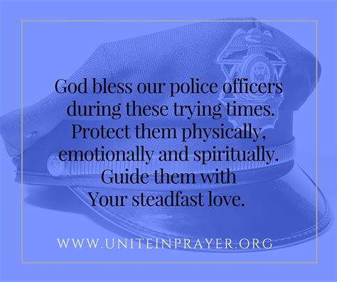 Prayer Of Protection For Police Officers Unite In Prayer