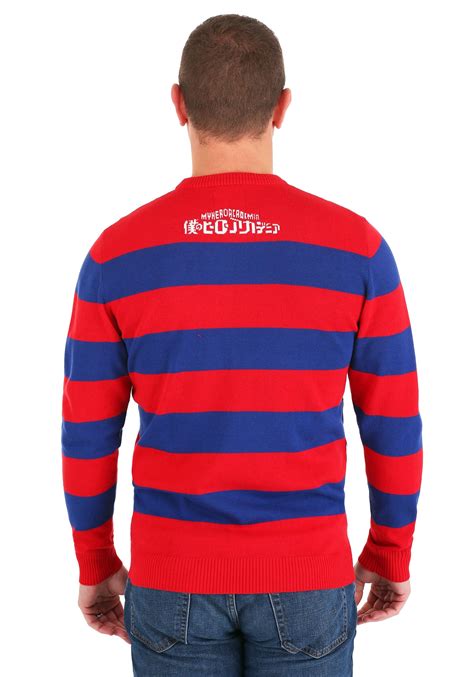 My Hero Academia Striped Sweater For Adults