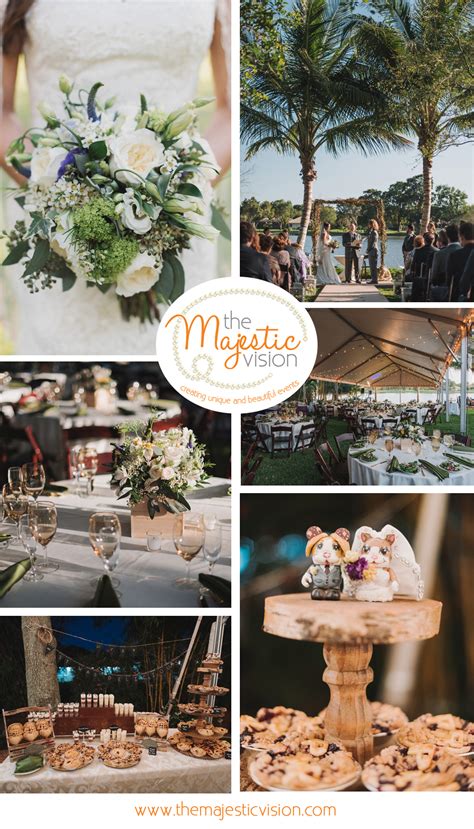 Hannah and calvin got hitched in a historic private estate in arizona, with a softly elegant outdoor wedding that was laced in candles. Elegant Backyard Wedding - The Majestic Vision