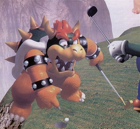 Rare Render Of Bowser From Mario Golf For The Nintendo 64 This Artwork