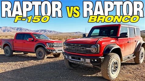Ford Raptor Comparison Bronco Raptor Vs F 150 Raptor Price