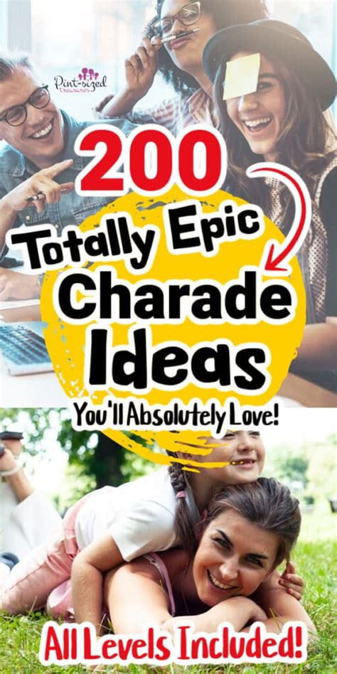 230 Charades Game Ideas For Everyone That Are Crazy Fun · Pint Sized