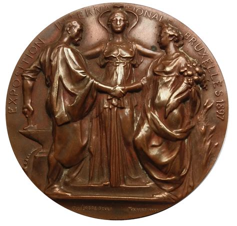 Medal Brussels International Exposition Exonumia Numista