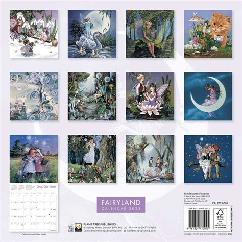 Fairyland By Jean And Ron Henry Wall Calendar 2023 Art Calendar Book