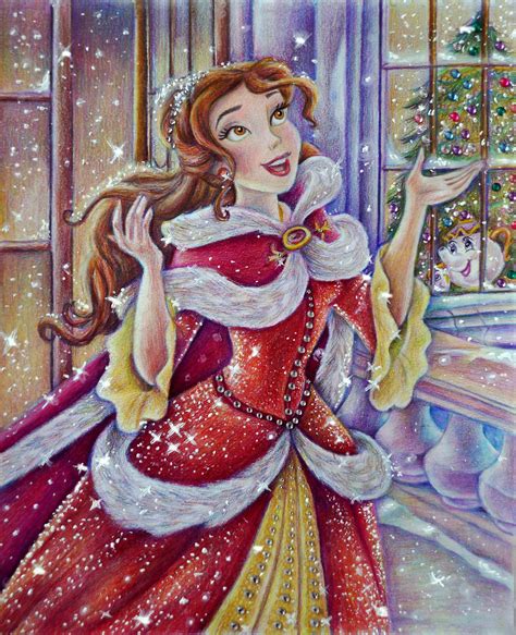 Belle (Christmas time) by Alena-Koshkar on DeviantArt | Belle disney
