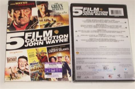 5 Film Collection John Wayne Dvd 2015 Warner Bros 5 Disc Set Brand