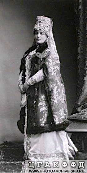Maria Vasiliyevna Countess Golenischev Kutuzov At The Winter Palace Costume Ball In