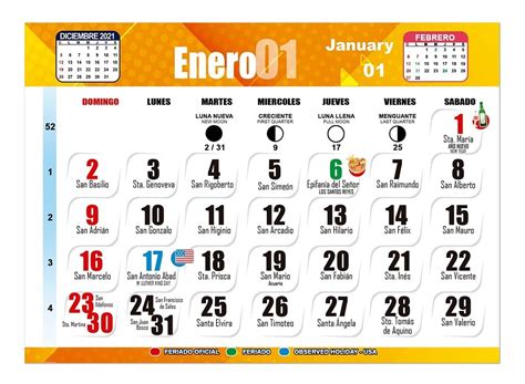 Santoral Mensual Calendario Editable Psd Alta Resolucion Pdf Meses