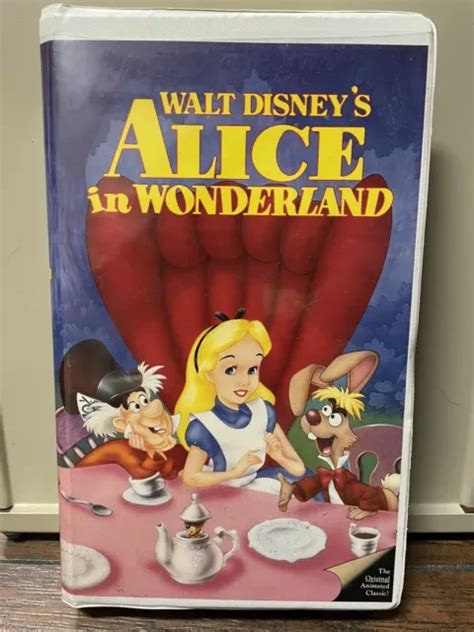 VINTAGE ALICE In Wonderland VHS Walt Disney S Black Diamond Classic