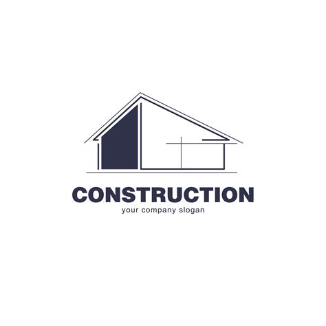 Architect Construction Logo Template Vector Design Icon For Building