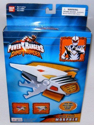 Power Rangers White Drago Electronic Dino Thunder Morpher Details Can Be Found By Clicking On
