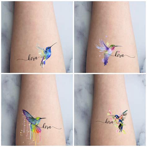 Free The Hummingbird Custom Tattoo Personalized Tattoo Etsy