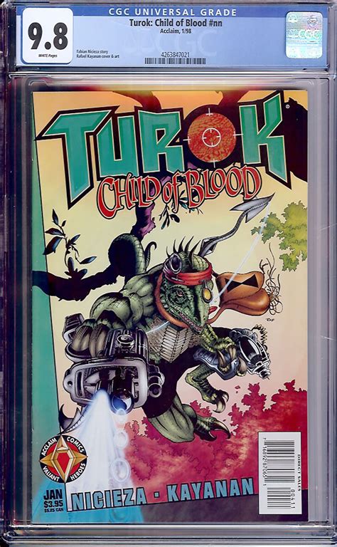 Turok Child Of Blood 1 Cgc 98 W Auction Pedigree Comics