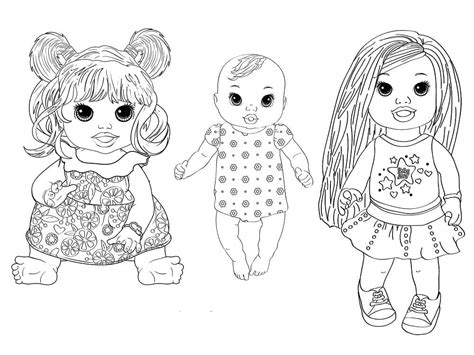 Desenhos De Boneca Baby Alive 4 Para Colorir E Imprimir ColorirOnline