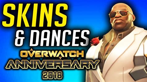 Overwatch Anniversary Skins And Dances 2018 Youtube