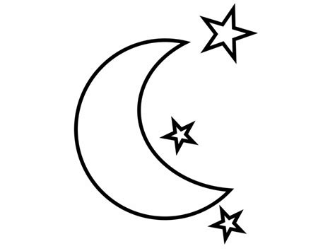 Free Moon And Stars Black And White Download Free Moon And Stars Black