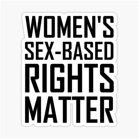 Womens Sex Based Rights Matter Sticker By Designite Redbubble