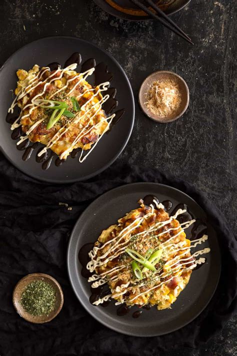 Easy Okonomiyaki Recipe Japanese Savoury Pancakes Wandercooks