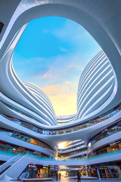 Galaxy Soho Building In Beijing China Editorial Photo Image Of