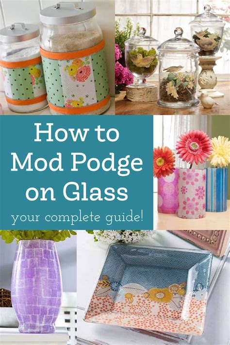 Mod Podge On Glass Your Complete Guide Mod Podge Glass Mod Podge Crafts Homemade Mod Podge